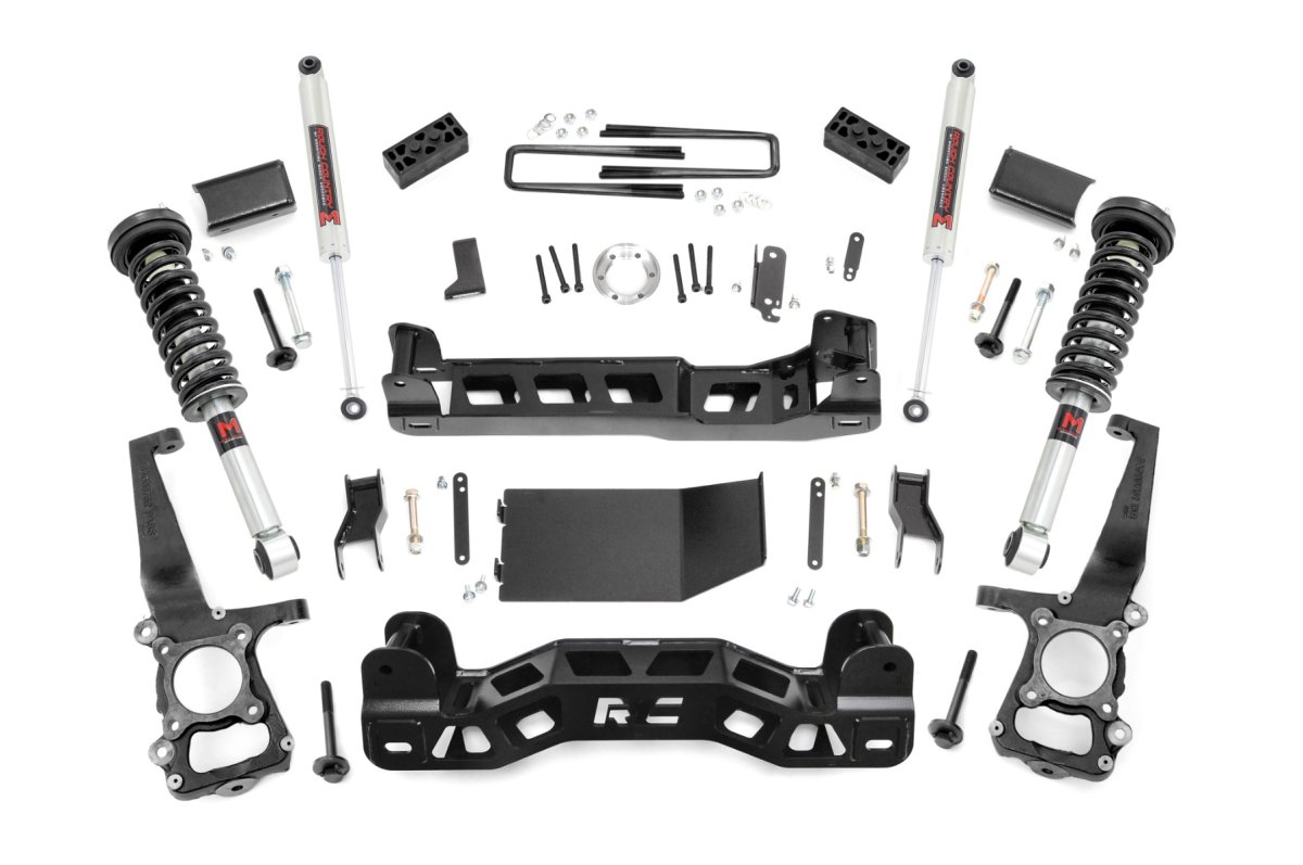 Ford F-150 Suspension Lift Kit - Rough Country - M1 Struts - '11-'14
